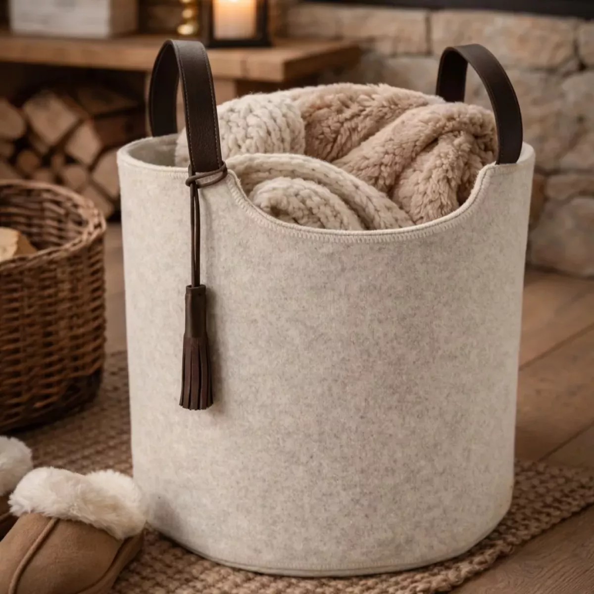 CORBEILLE AVEC FROUFROU