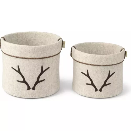 CORBEILLES TÊTE DE CERF BEIGE