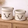 CORBEILLES TETE DE CERF BEIGE