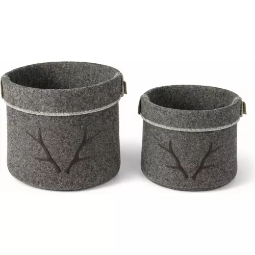 CORBEILLES TÊTE DE CERF TAUPE