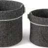 CORBEILLES TETE DE CERF GRIS ANTHRACITE