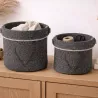 CORBEILLES TETE DE CERF GRIS ANTHRACITE