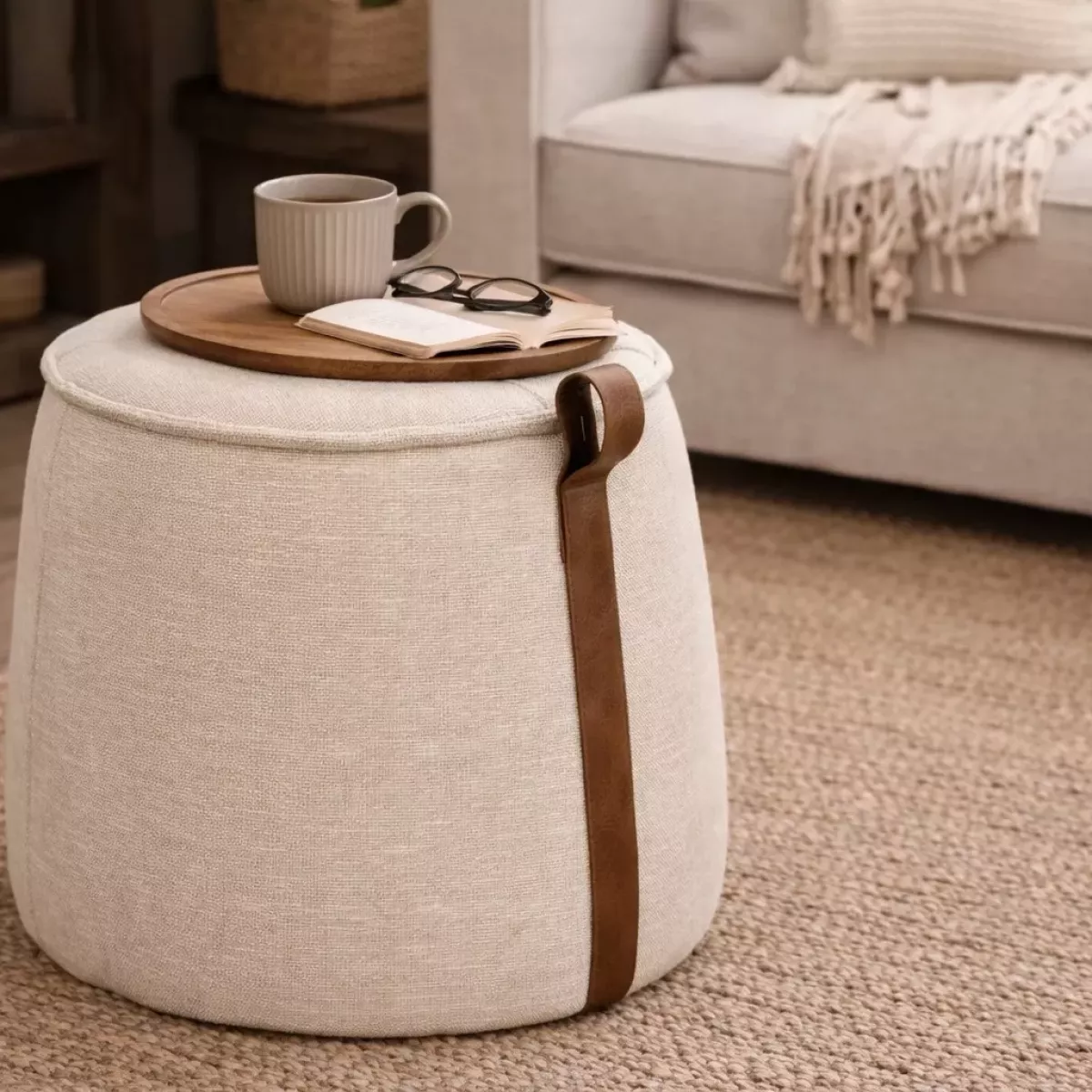 POUF ANILA NATUREL
