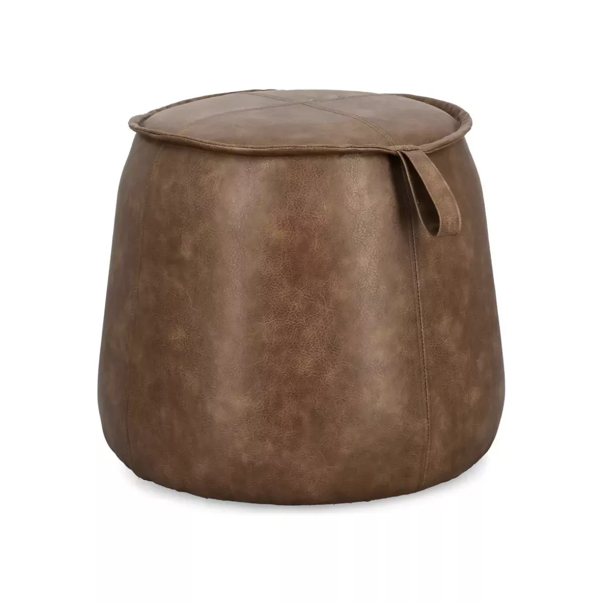POUF RUDINA COGNAC