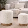 POUF COFFRE ZOYA BLANC TEDDY