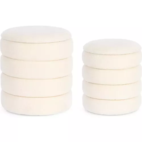 POUF COFFRE KATERINA BLANC