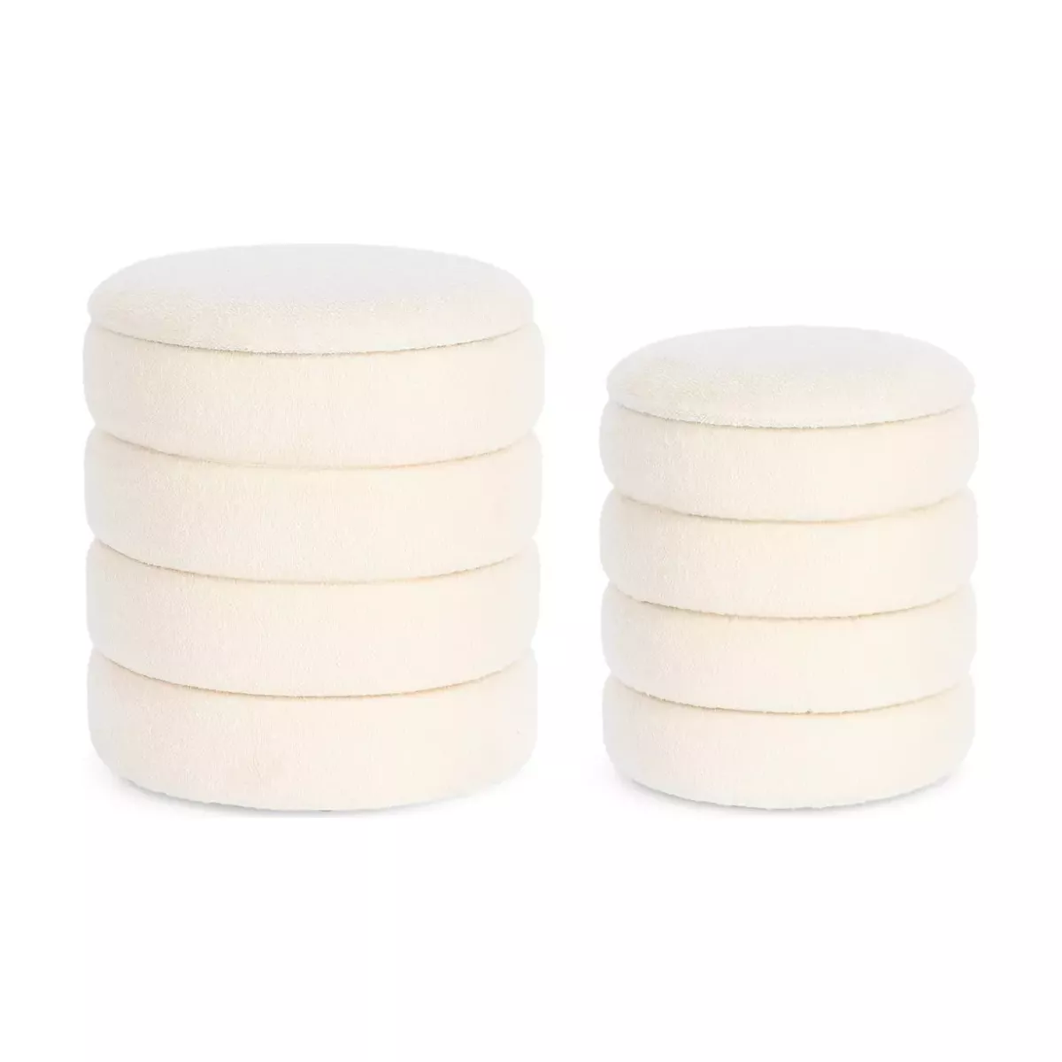 POUF COFFRE KATERINA BLANC