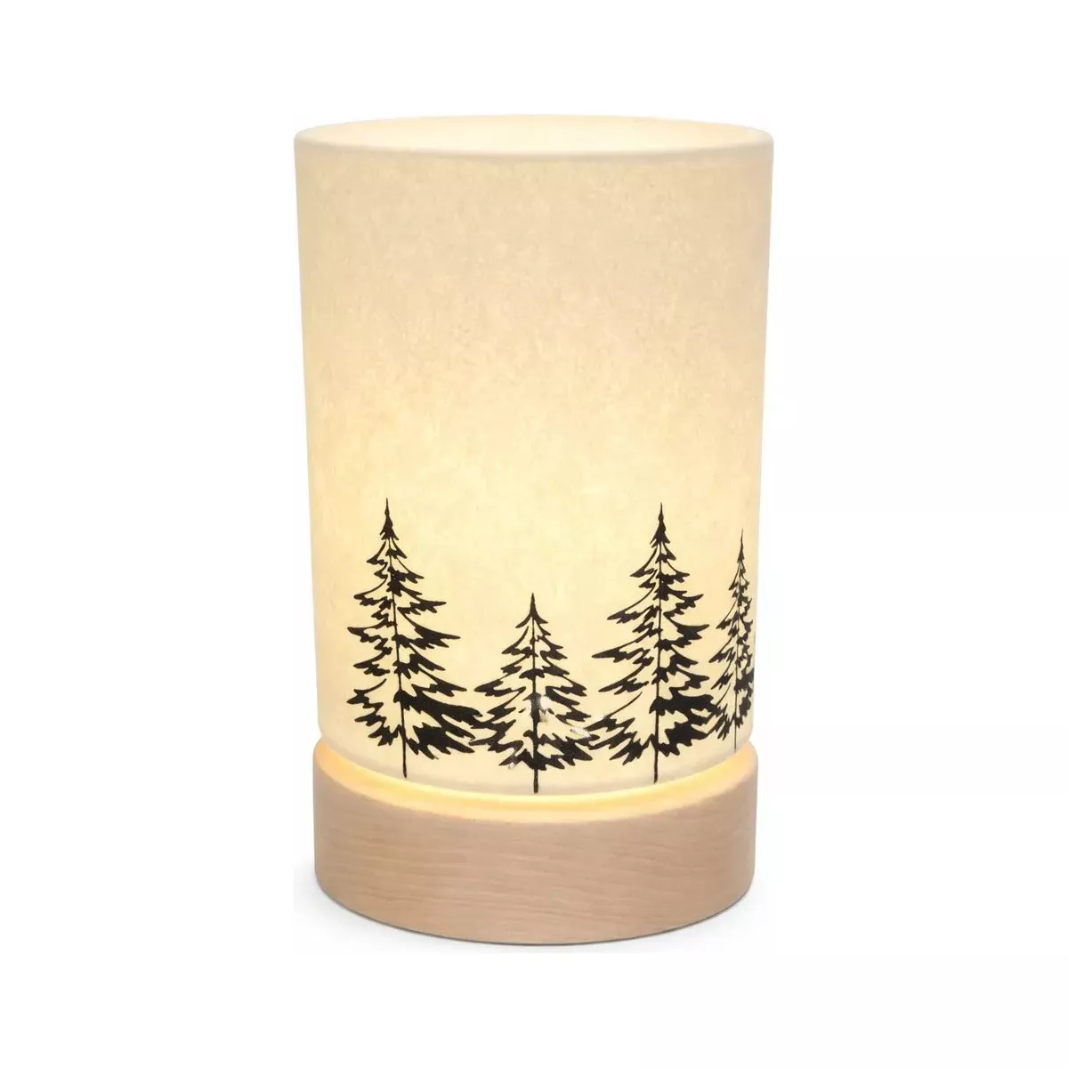 LAMPE ALPINE BRODÉ SAPINS