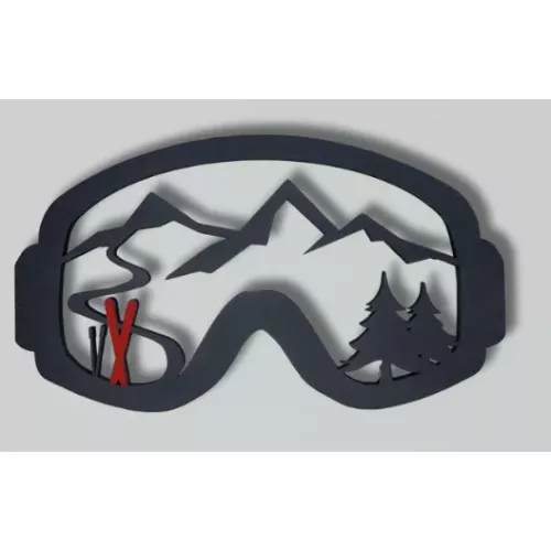 MASQUE SKIS ROUGES GM