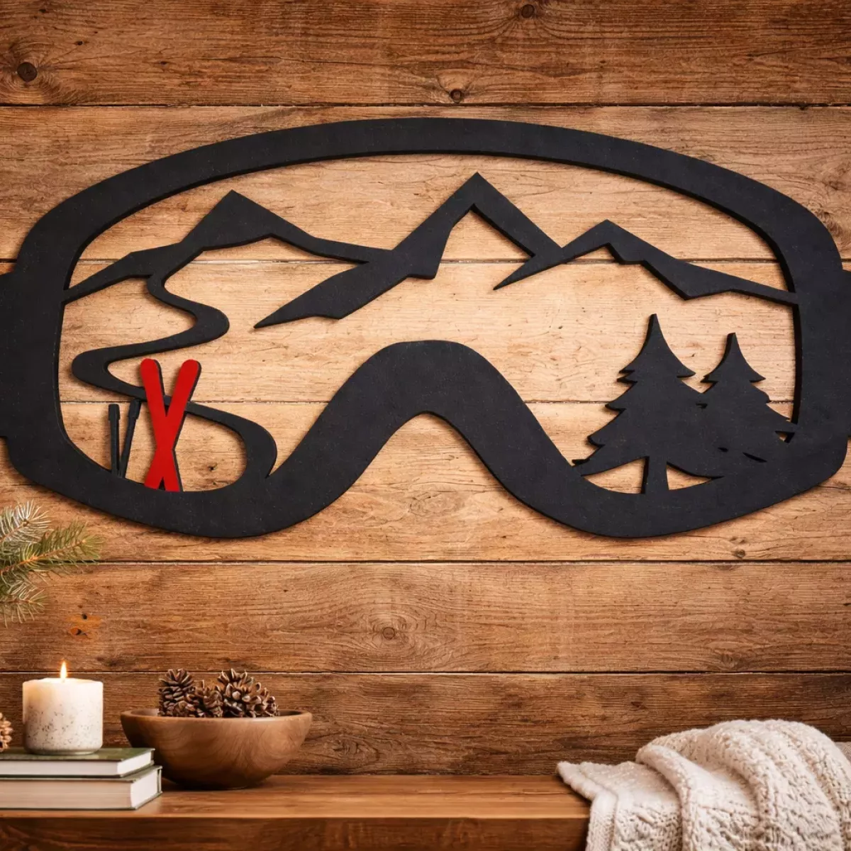 MASQUE SKIS ROUGES GM