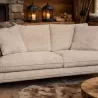 CANAPE 2 PLACES TISSU BEIGE