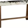 BANC EN BOIS PEAU DE VACHE
